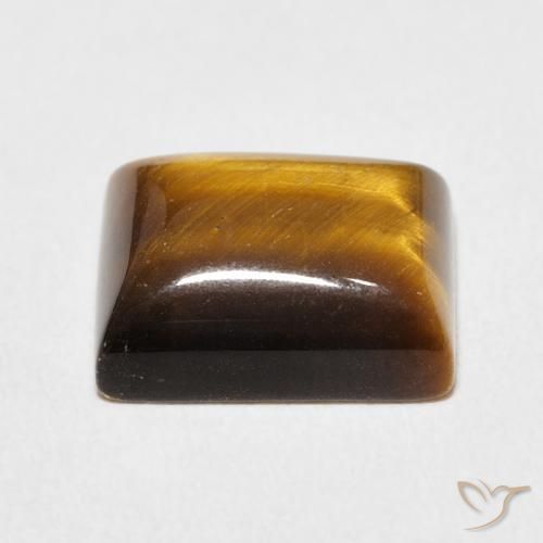 Œil de tigre Brun pain d'épices naturelle Baquette, 6.08 ct, Opaque