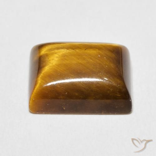 Œil de tigre Brun doré naturelle Baquette, 6.18 ct, Opaque