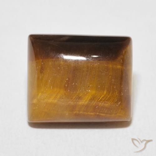 6.17ct Naturel Brun doré Œil de tigre, Baquette, Opaque