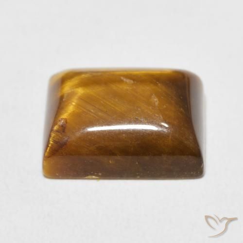 Œil de tigre Brun doré naturelle Baquette, 6.06 ct, Opaque