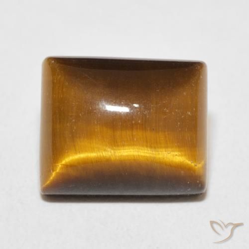 6.30ct Naturel Marron chaud Œil de tigre, Baquette, Opaque