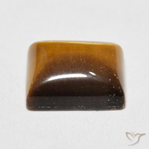 Œil de tigre Marron chaud naturelle Baquette, 6.30 ct, Opaque