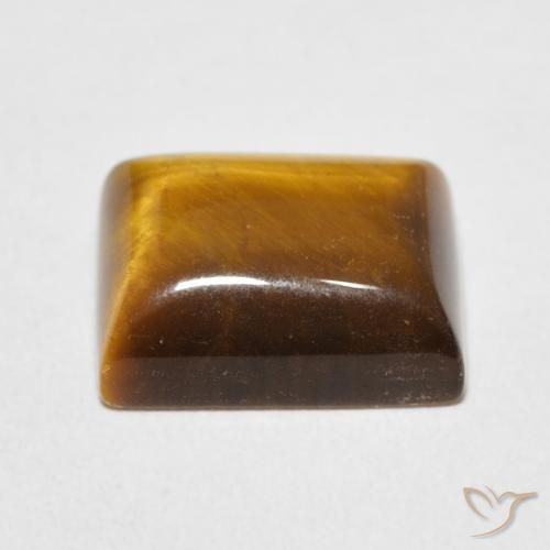 Œil de tigre Marron chaud naturelle Baquette, 6.02 ct, Opaque