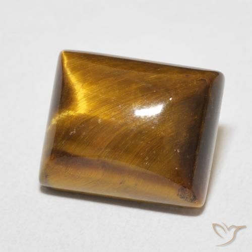 Œil de tigre Brun moyen naturelle Baquette, 6.23 ct, Opaque