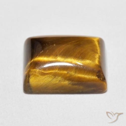 Œil de tigre Brun moyen naturelle Baquette, 6.23 ct, Opaque