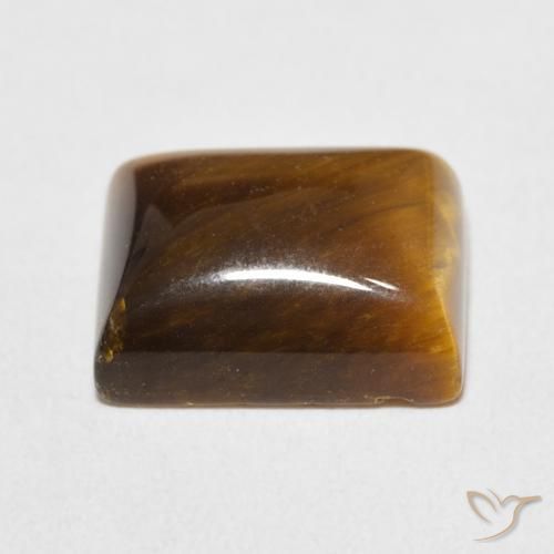 Œil de tigre Brun doré naturelle Baquette, 6.23 ct, Opaque