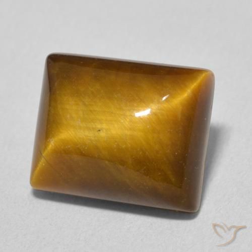 Œil de tigre Brun moyen naturelle Baquette, 6.17 ct, Opaque