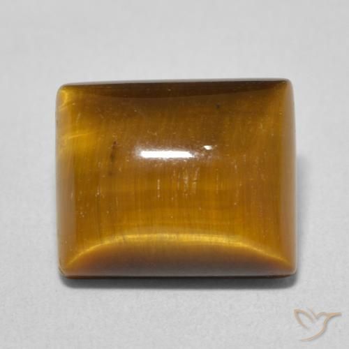 Oeil de Tigre Brun doré naturelle Baquette, 6.23 ct, Opaque