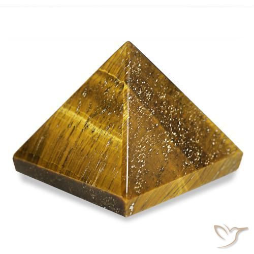 Oeil de Tigre Brun doré naturelle Carré, 76.33 ct, Opaque