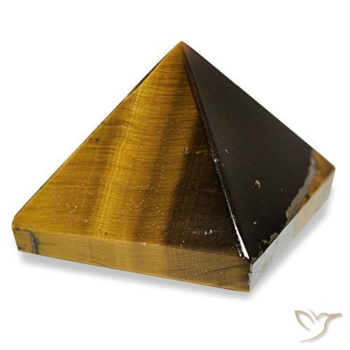 Oeil de Tigre Brun doré naturelle Carré, 85.50 ct, Opaque