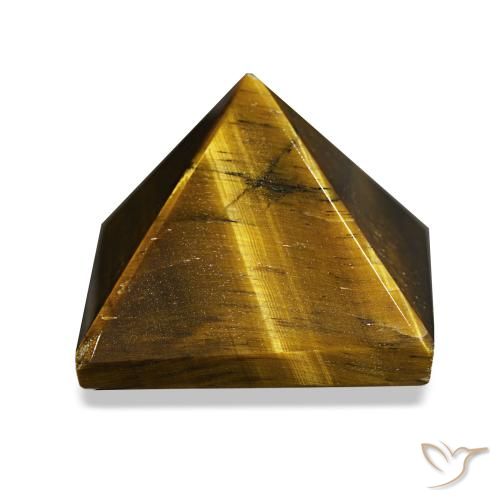 Oeil de Tigre Marron jaunâtre naturelle Carré, 72.39 ct, Opaque