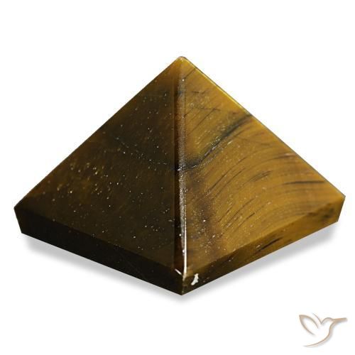 Oeil de Tigre Marron jaunâtre naturelle Carré, 72.39 ct, Opaque