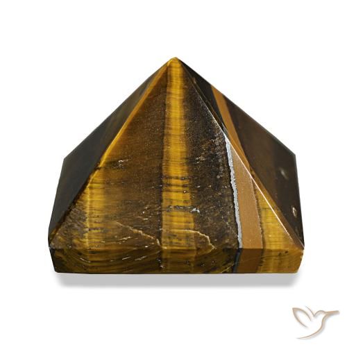 Œil de tigre Marron chaud naturelle Carré, 81.38 ct, Opaque