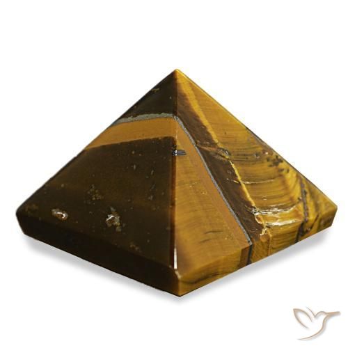 Œil de tigre Marron chaud naturelle Carré, 81.38 ct, Opaque