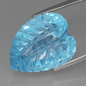 Topaze bleue naturelle transparent, 39,36 ct, transparent / translucide