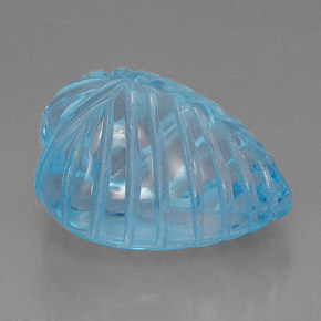 Topaze bleue naturelle transparent, 39,36 ct, transparent / translucide