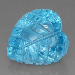 Topaze bleue naturelle transparent, 35,24 ct, transparent / translucide