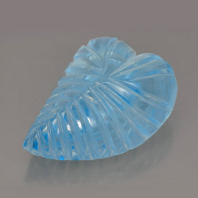 Topaze bleue naturelle forme fantaisie, 27,74 ct, transparent