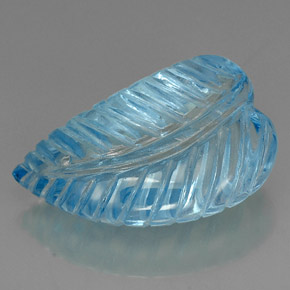 Topaze bleue naturelle transparent, 44,87 ct, transparent / translucide