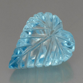 Topaze bleue naturelle transparent, 37,46 ct, transparent / translucide