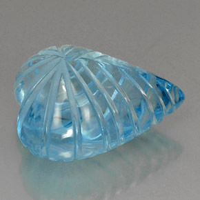 Topaze bleue naturelle transparent, 37,46 ct, transparent / translucide
