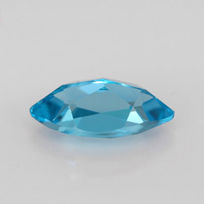 Topaze bleue naturelle marquise, 1,40 ct, VVS-VS