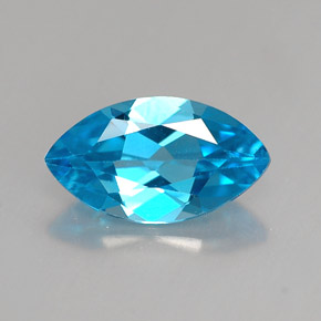 Topaze bleue naturelle marquise, 1,54 ct, VVS
