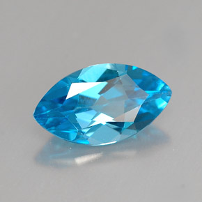Topaze bleue naturelle marquise, 1,54 ct, VVS