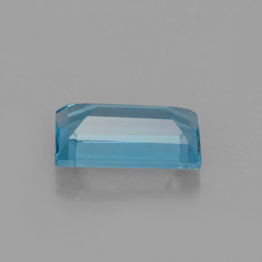 Topaze bleue naturelle baguette, 1,83 ct, VVS