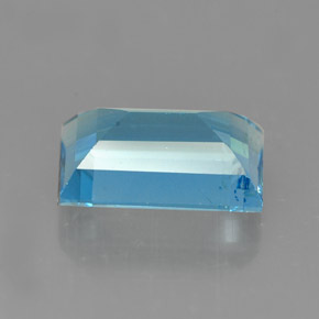 Topaze bleue naturelle baguette, 2,17 ct, VS
