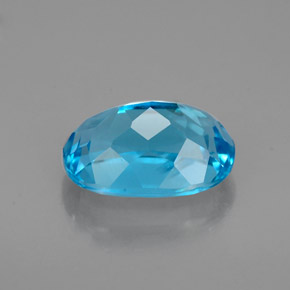 Topaze bleue naturelle coupe ovale, 2,17 ct, VVS-VS