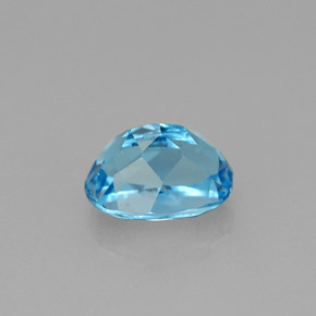 Topaze bleue naturelle coupe ovale, 1,81 ct, VS