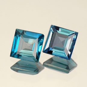 Achetez naturel ct bleue topaze gems, carré, en provenance brésil chez gemselect. en stock, livraison internationale!