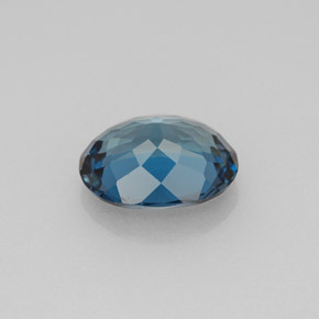 Topaze bleue naturelle coupe ovale, 2,43 ct, VVS