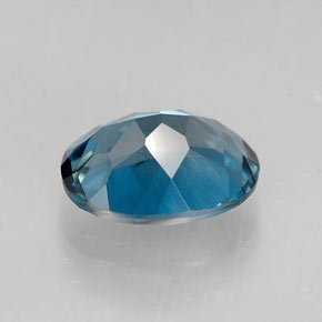 Topaze bleue naturelle coupe ovale, 1,64 ct, VVS