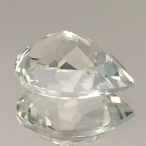 Topaze blanc naturelle en forme de poire, 10,43 ct, VVS