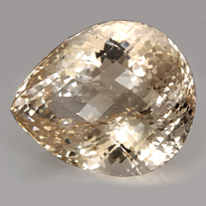 Topaze jaune naturelle en forme de poire, 437,40 ct, IF
