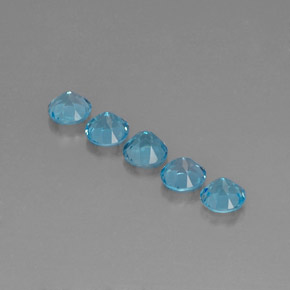 Achetez naturel ct bleue topaze gems, coupe roude, en provenance brésil chez gemselect. en stock, livraison internationale!