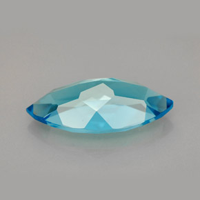 Topaze bleue naturelle marquise, 6,79 ct, VVS