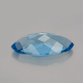 Topaze bleue naturelle marquise, 7,01 ct, VVS