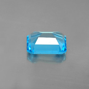 Topaze bleue naturelle taille émeraude, 1,91 ct, VVS