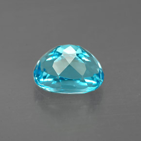 Topaze bleue naturelle coupe ovale, 2,38 ct, VVS