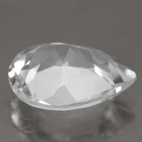 Topaze blanc naturelle en forme de poire, 8,70 ct, VVS