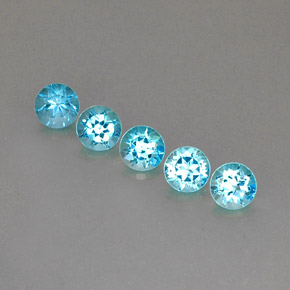 Achetez naturel ct bleue topaze gems, coupe roude, en provenance brésil chez gemselect. en stock, livraison internationale!