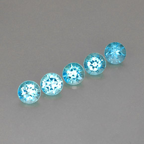 Achetez naturel ct bleue topaze gems, coupe roude, en provenance brésil chez gemselect. en stock, livraison internationale!