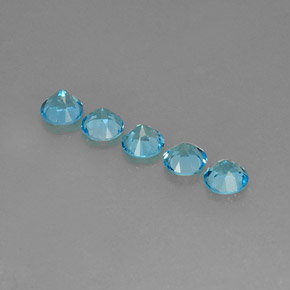 Achetez naturel ct bleue topaze gems, coupe roude, en provenance brésil chez gemselect. en stock, livraison internationale!