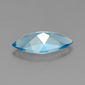 Topaze bleue naturelle marquise, 5,78 ct, VVS