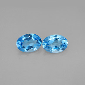 Achetez naturel ct bleue topaze gems, coupe ovale, en provenance brésil chez gemselect. en stock, livraison internationale!