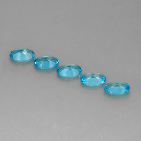 Achetez naturel ct bleue topaze gems, coupe ovale, en provenance brésil chez gemselect. en stock, livraison internationale!