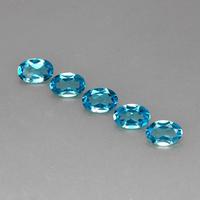 Achetez naturel ct bleue topaze gems, coupe ovale, en provenance brésil chez gemselect. en stock, livraison internationale!